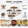 Multi-functional kitchen cookware set, home soup and stir-frying pot combination, durable and practical, daily essential HR172-1 Specification image